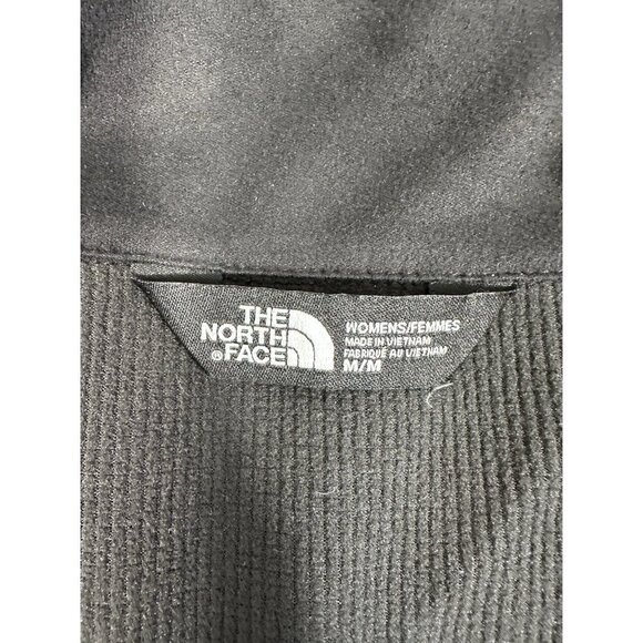 North Face Vest Womens Medium Gray Ridgeline Slim Fit Full Zip Soft Shell Logo - Picture 10 of 11